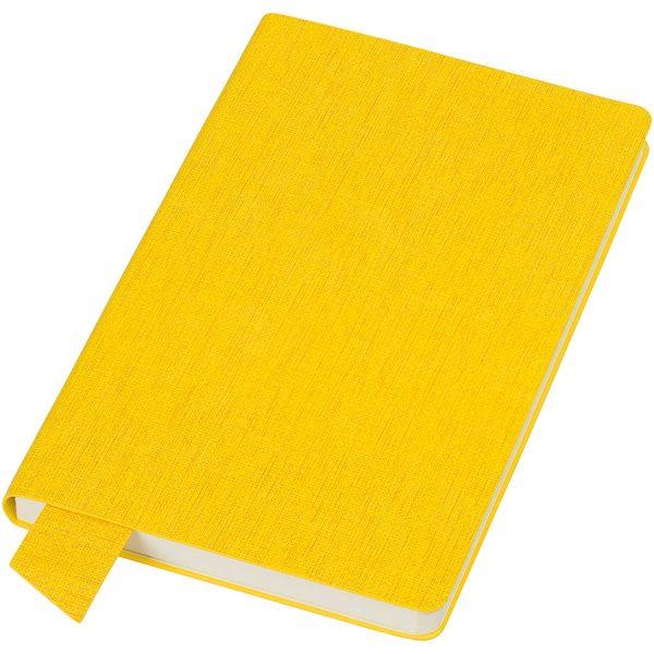 Бизнес-блокнот А5  “Provence”, желтый , мягкая обложка, в клетку