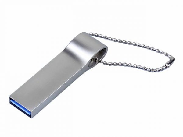 USB 3.0-флешка на 16 Гб с мини чипом и боковым отверстием для цепочки