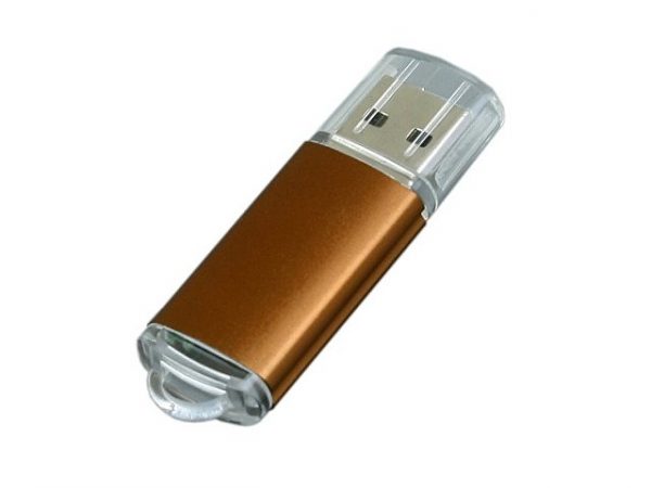 USB 2.0- флешка на 16 Гб с прозрачным колпачком