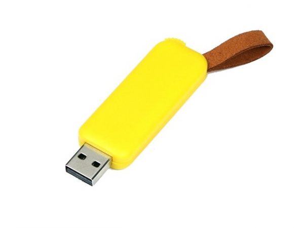 USB 3.0- флешка промо на 32 Гб прямоугольной формы, выдвижной механизм