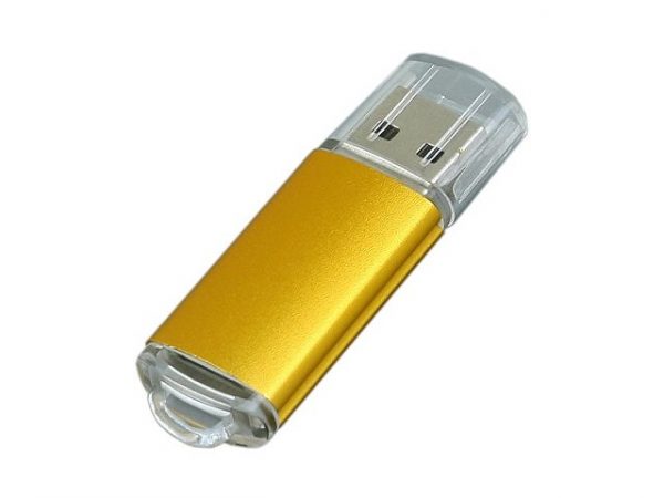 USB 2.0- флешка на 16 Гб с прозрачным колпачком