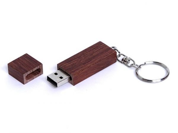 USB 2.0- флешка на 32 Гб прямоугольная форма, колпачок с магнитом