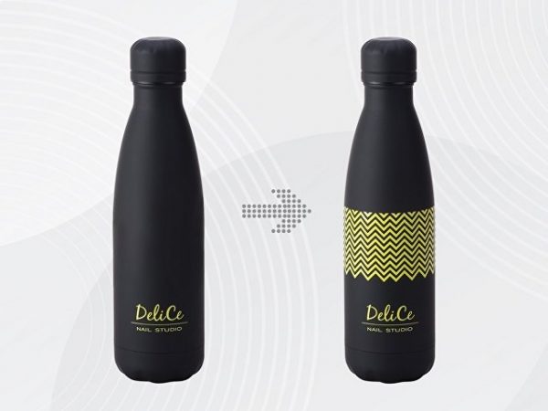 Вакуумная термобутылка «Vacuum bottle C1», soft touch,  с УФ-печатью